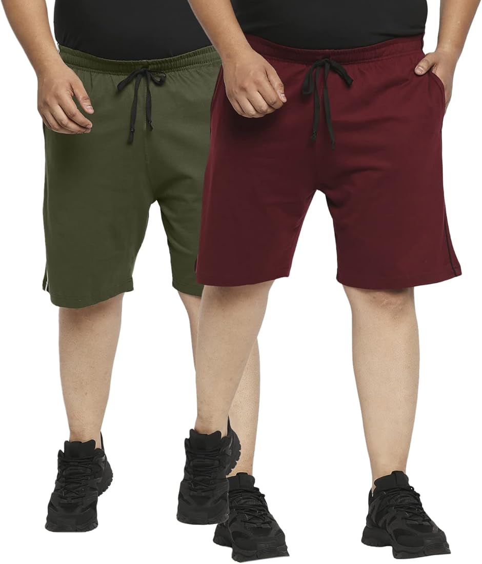 Buy VAISHVIK Men Plus Size Half Pant Pack of 2 10XL 60 62 Knee